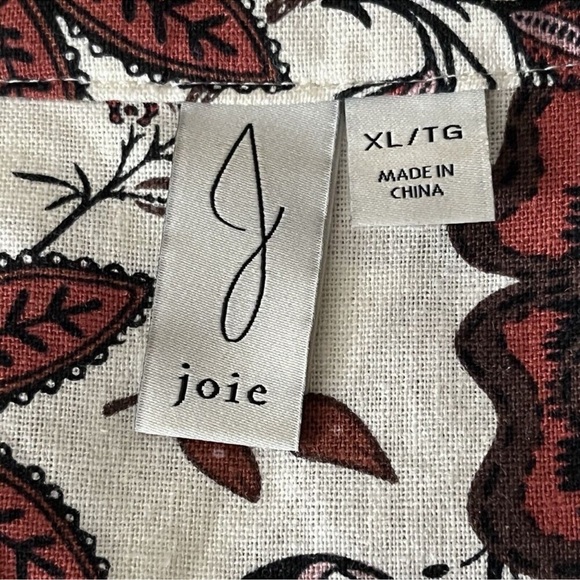 Joie XL Linen Boho Blouse - Picture 3 of 5